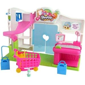 Shopkins Pink and Blue Supermarket Playset